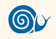 snail blue icon