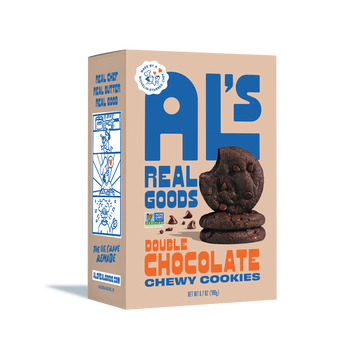 als real goods, chocolate chewy cookie box