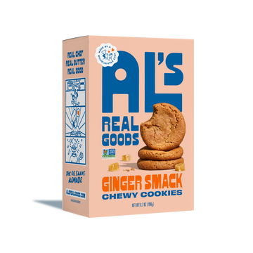 als real goods, ginger smack chewy cookie box