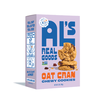 als real goods, oat cran chewy cookie box