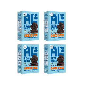 als real goods, choco chewy cookie box