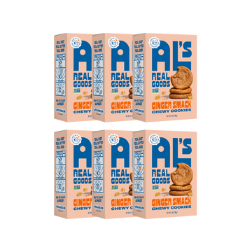 als real goods, ginger smack chewy cookie box of 4